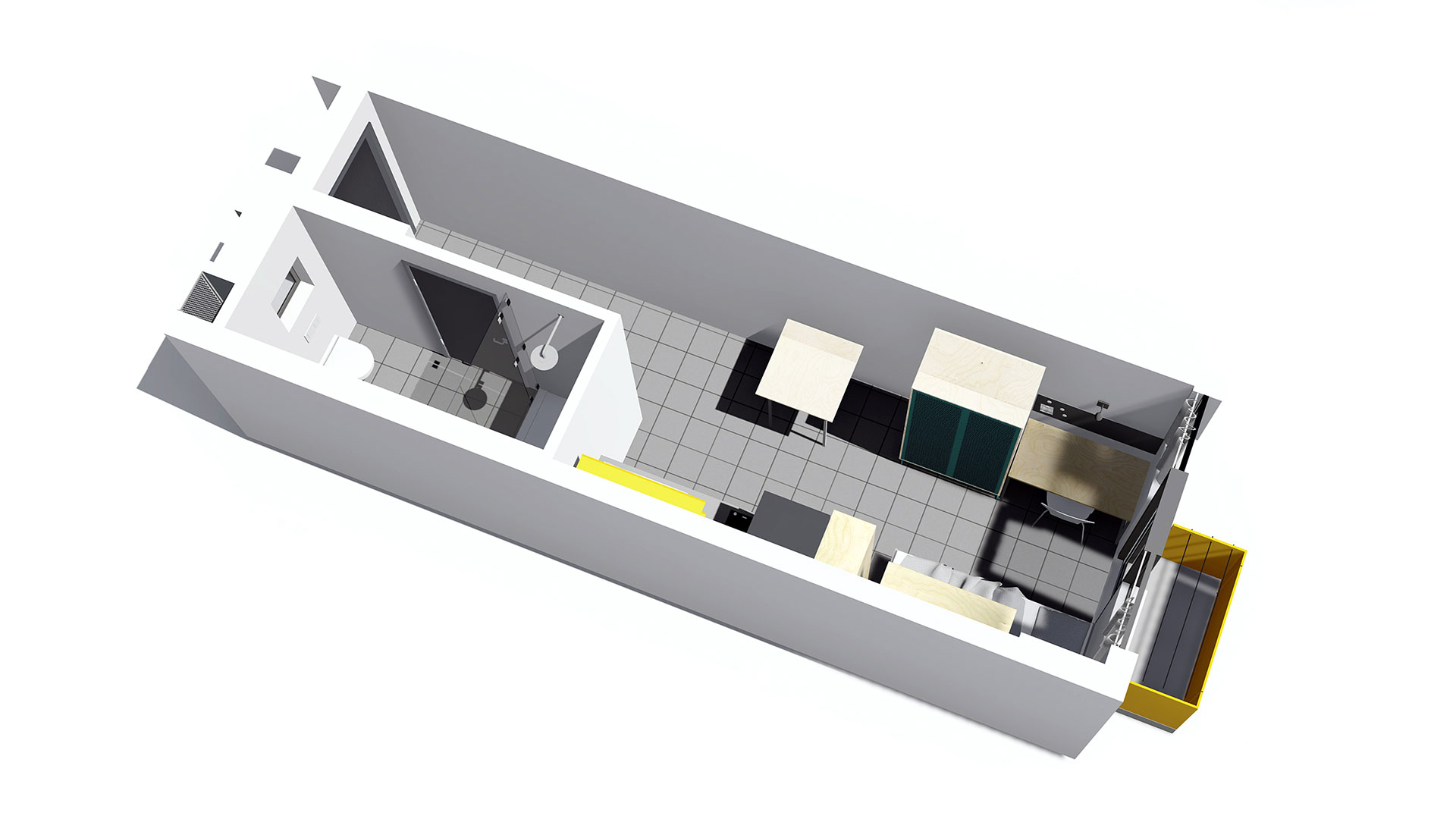 Room Plan - 1-Bed
