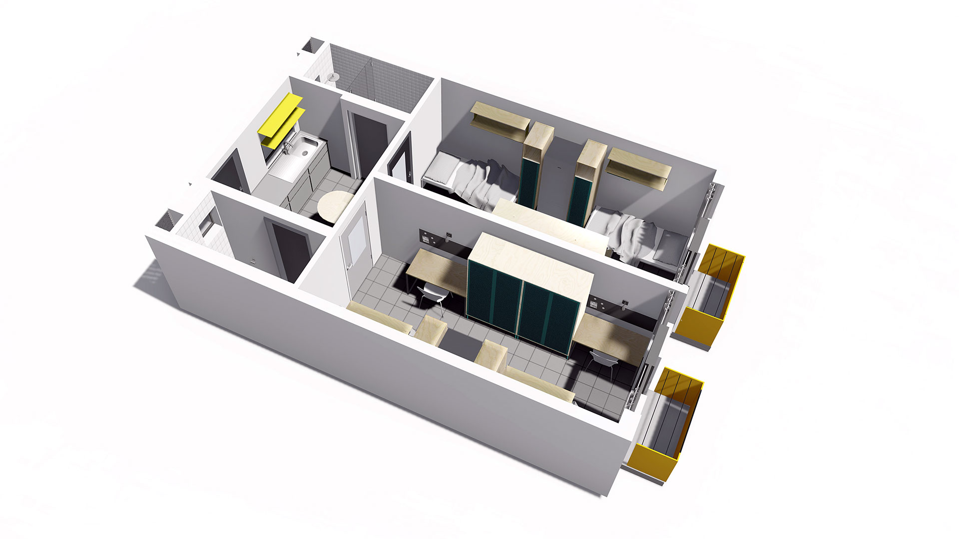 Room Plan - 4-Bed